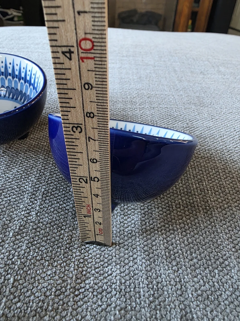 Don Julio Tequila Ceramic Salsa Bowls Set of 2 Blue White Footed